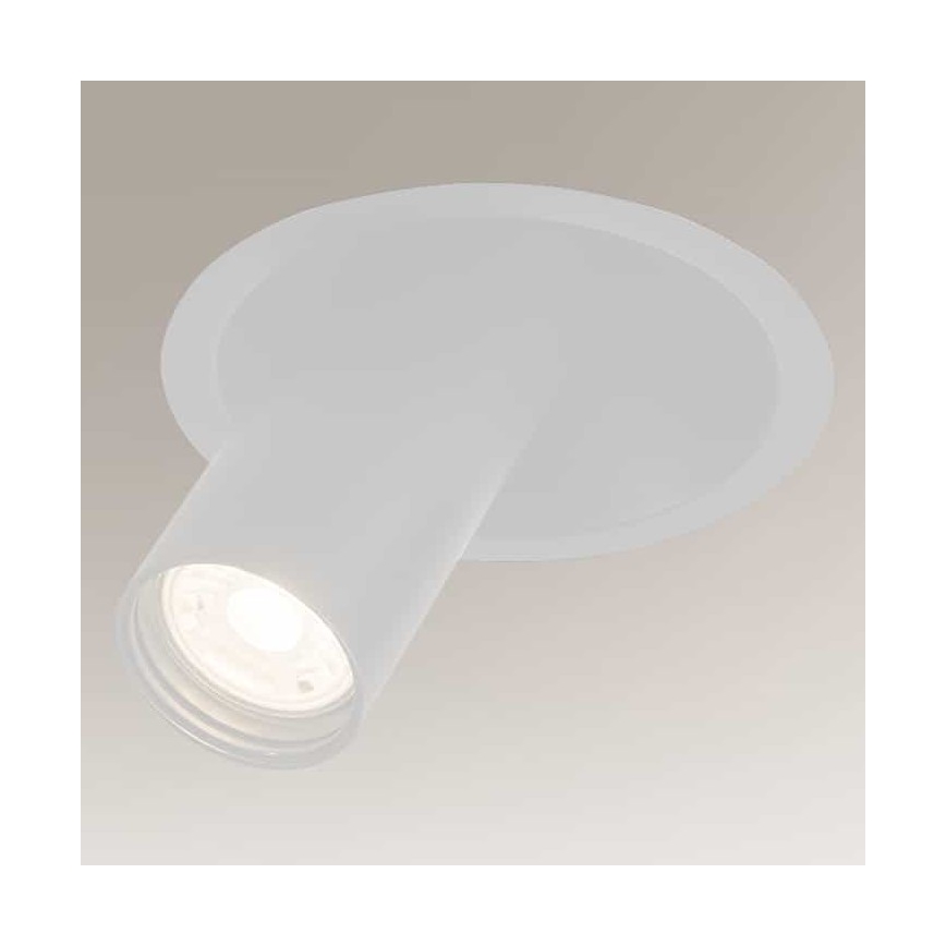 Shilo - Iegremdējams starmetis 1xGU10/MR11/15W/230V d. 11 cm balta