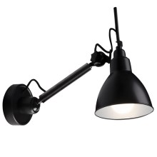 Shilo - Sienas lampa 1xE27/15W/230V melna