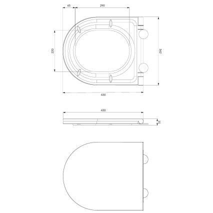 Sienas uzstādāms WC OTTAWA + tualetes sēdeklis SoftClose OTTAWA + skalošanas poga SIGMA + iebūvējamais modulis + izolācijas paliktnis
