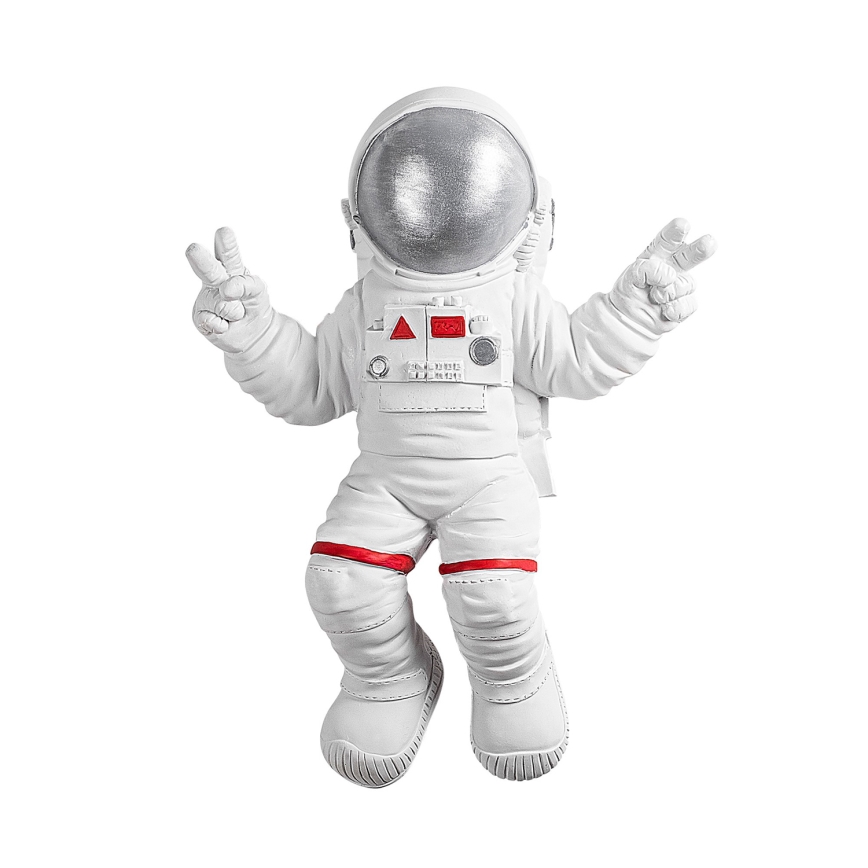 Sienas dekorācija 47x35 cm astronauts sudraba