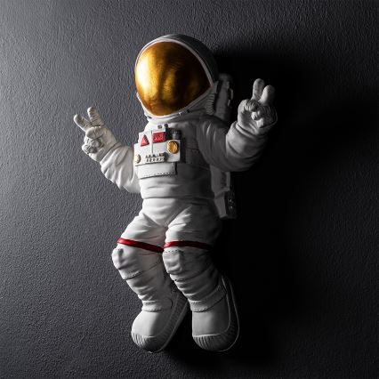 Sienas dekorācija 47x35 cm astronauts zelta