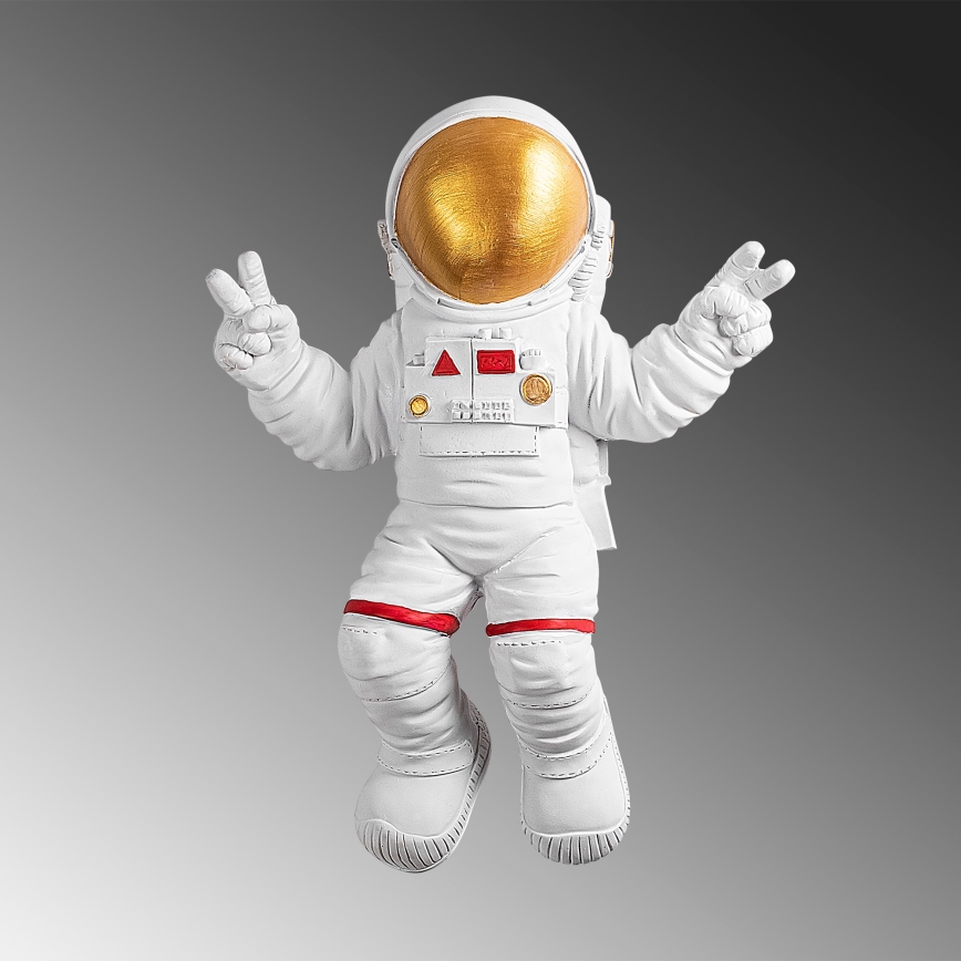 Sienas dekorācija 47x35 cm astronauts zelta