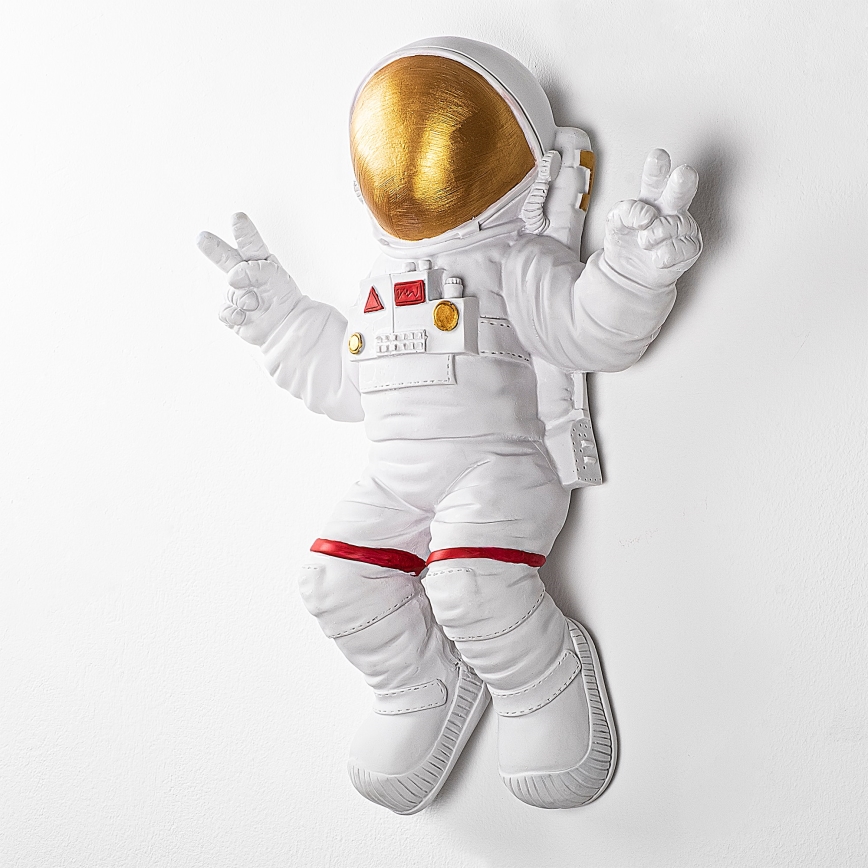 Sienas dekorācija 47x35 cm astronauts zelta