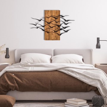 Sienas dekorācija 86x58 cm putni