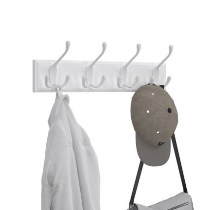 Sienas drēbju pakaramais KATE balts