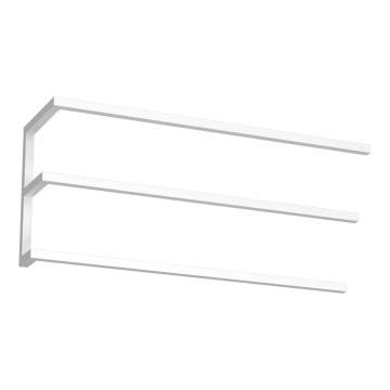 Sienas dvieļu turētājs 25x60 cm balts