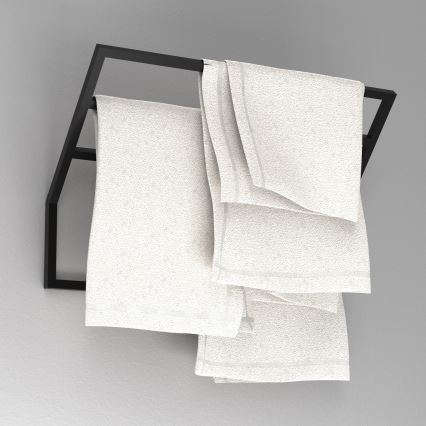 Sienas dvieļu turētājs 37x60 cm melns