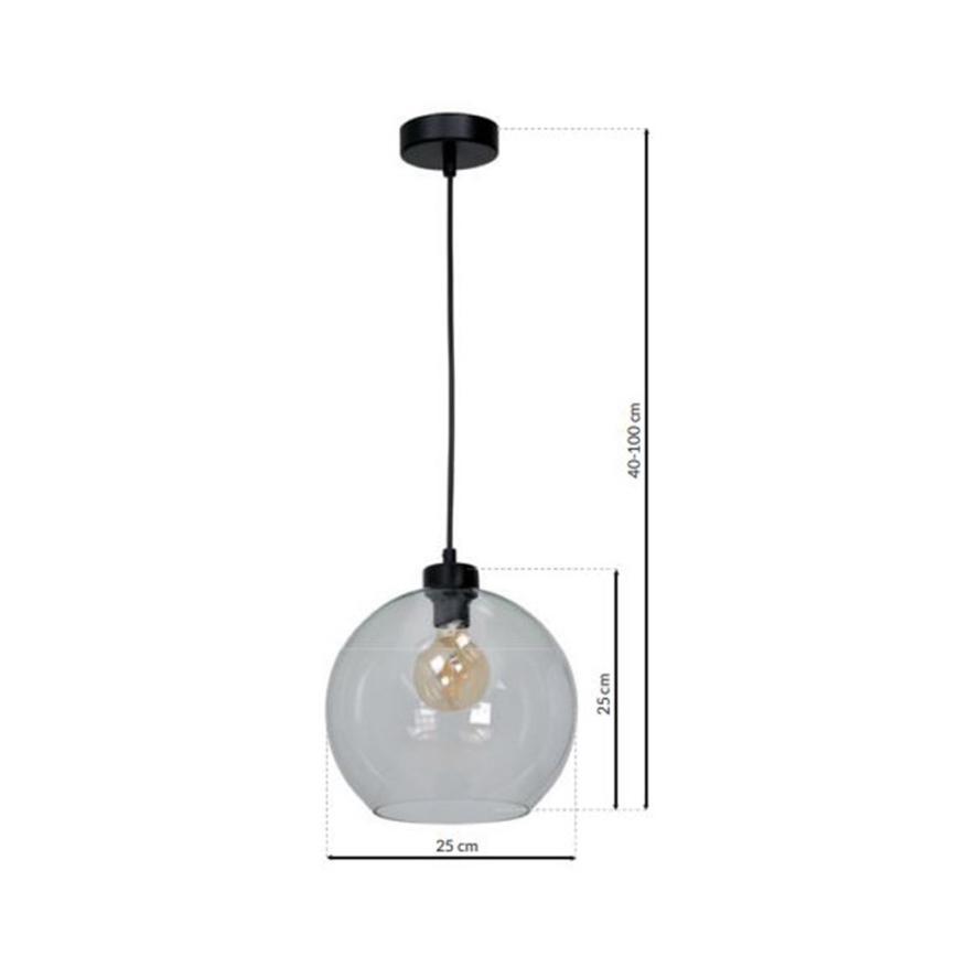 Sienas gaisma SANTIAGO 1xE27/60W/230V clear