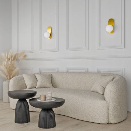 Sienas gaismeklis 1x E27, 40 W, 230 V, zelta/baltā apdare