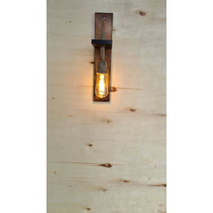 Sienas gaismeklis AHSAP 1xE27/40W/230V priede/valrieksts