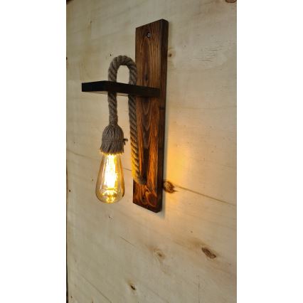 Sienas gaismeklis AHSAP 1xE27/40W/230V priede/valrieksts