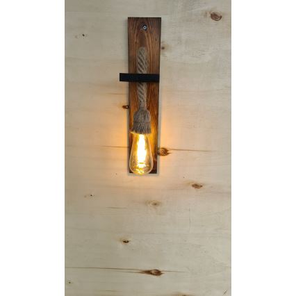 Sienas gaismeklis AHSAP 1xE27/40W/230V priede/valrieksts
