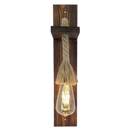 Sienas gaismeklis AHSAP 1xE27/40W/230V priede/valrieksts