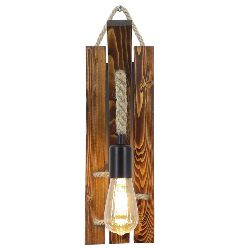 Sienas gaismeklis AHSAP 1xE27/40W/230V priede/valrieksts