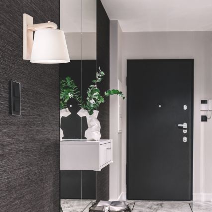 Sienas gaismeklis AIDA 1xE27/60W/230V ozols