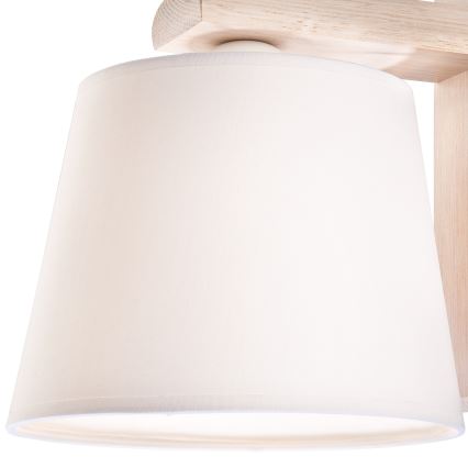 Sienas gaismeklis AIDA 1xE27/60W/230V ozols