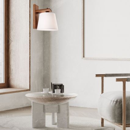 Sienas gaismeklis AIDA 1xE27/60W/230V, ozols