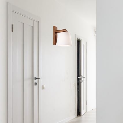 Sienas gaismeklis AIDA 1xE27/60W/230V, ozols