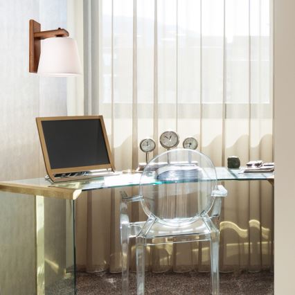 Sienas gaismeklis AIDA 1xE27/60W/230V, ozols