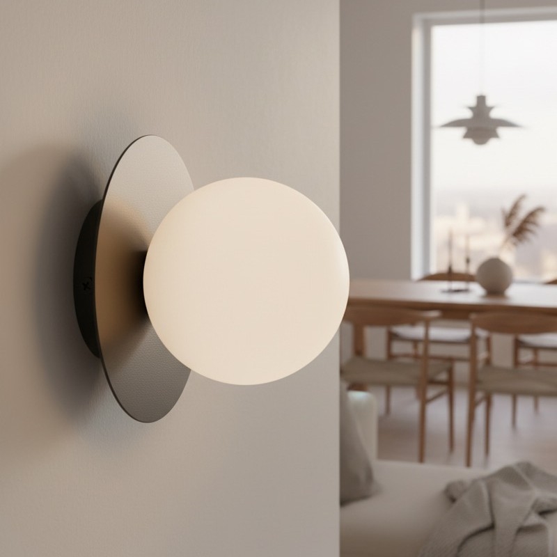 Sienas gaismeklis AMERICANA 1xG9/8W/230V melns