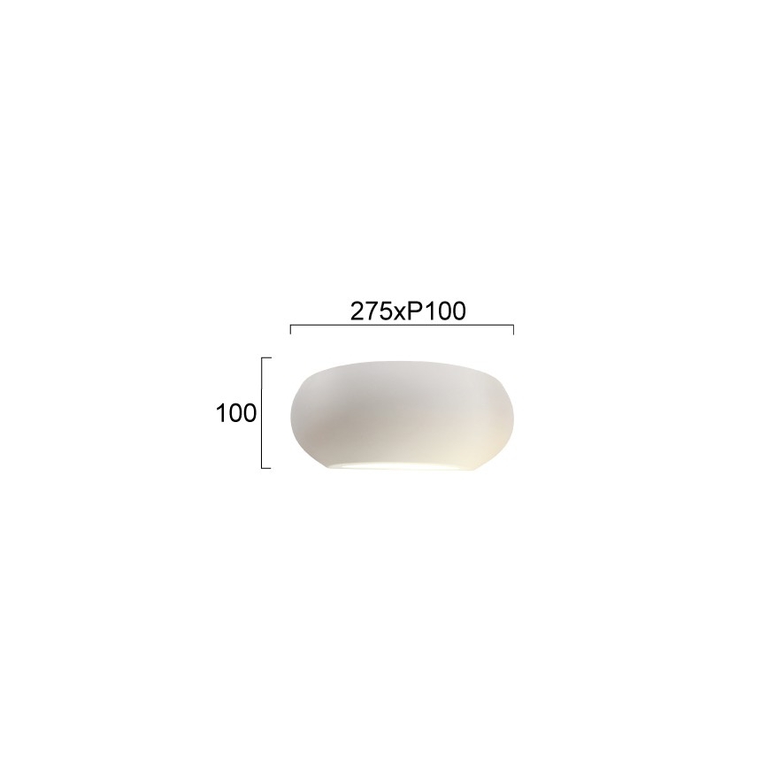 Sienas gaismeklis ANITA 1xE27/20W/230V, balts