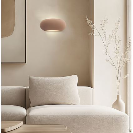 Sienas gaismeklis ANITA 1xE27/20W/230V brūns