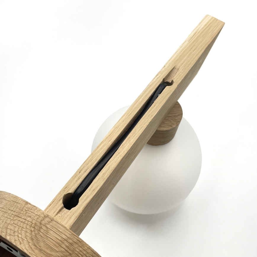 Sienas gaismeklis ANTONIO 1xG9/5W/230V ozols/balts