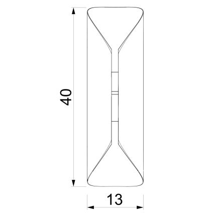 Sienas gaismeklis BARBOS 2xG9/8W/230V bēžs