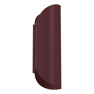 Sienas gaismeklis BARBOS 2xG9/8W/230V burgundijas sarkans