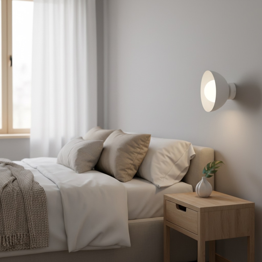 Sienas gaismeklis BIBI 1xG9/8W/230V balts