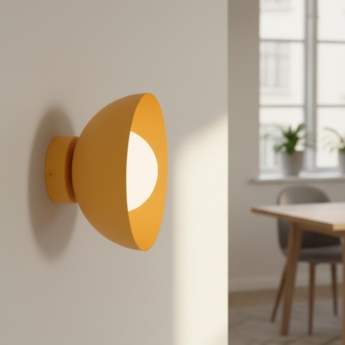 Sienas gaismeklis BIBI 1xG9/8W/230V oranžs