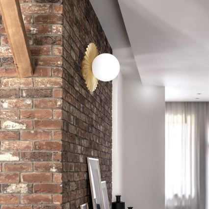 Sienas gaismeklis CHITA 1xG9/5W/230V zelta