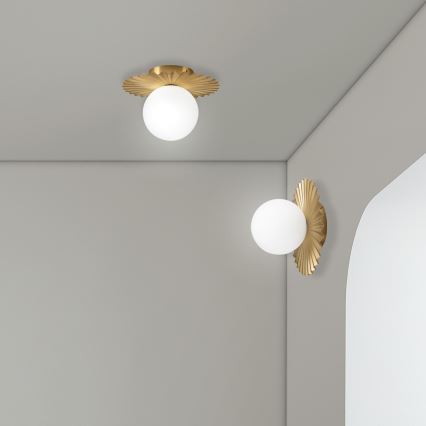 Sienas gaismeklis CHITA 1xG9/5W/230V zelta