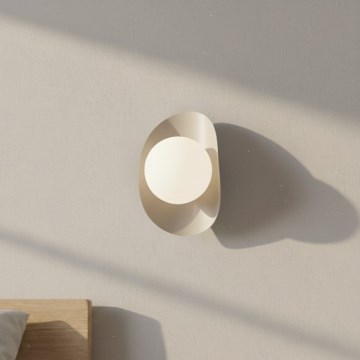 Sienas gaismeklis FIERO 1xG9/8W/230V bēšs