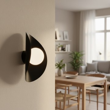 Sienas gaismeklis FIERO 1xG9/8W/230V melns