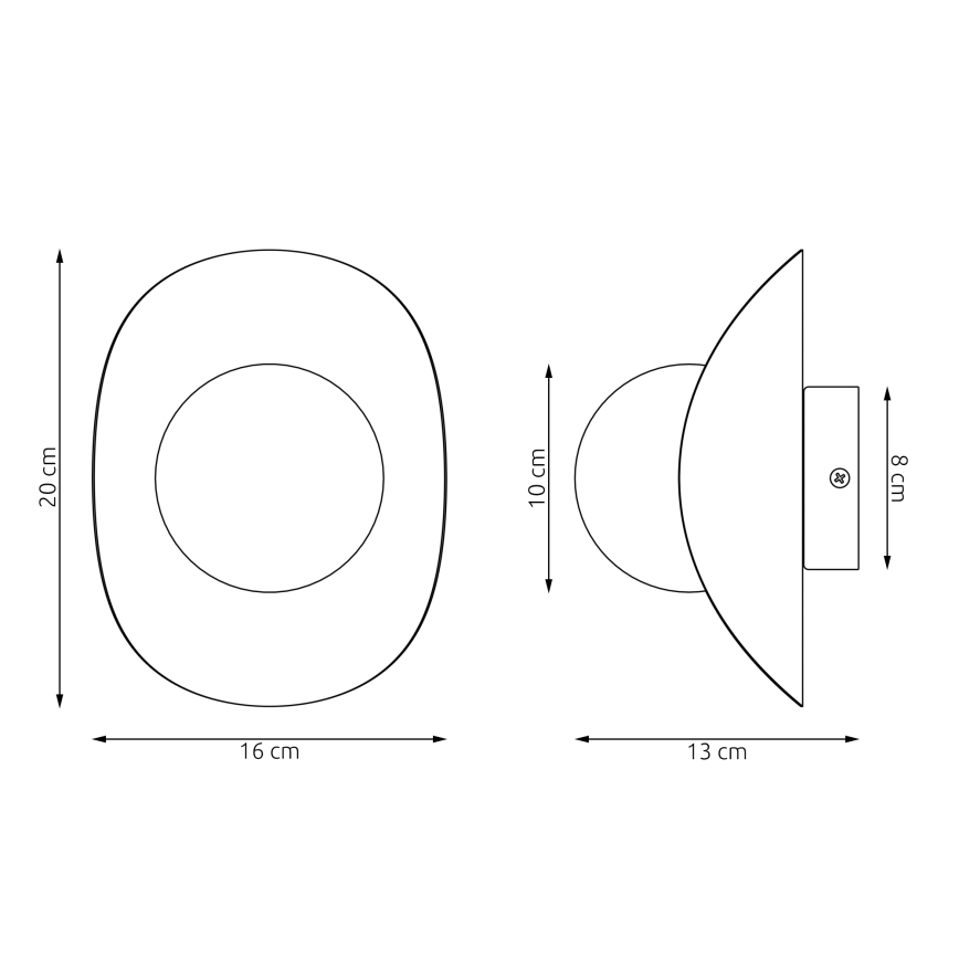 Sienas gaismeklis FIERO 1xG9/8W/230V pelēks