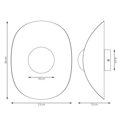 Sienas gaismeklis FIERO 1xG9/8W/230V pelēks