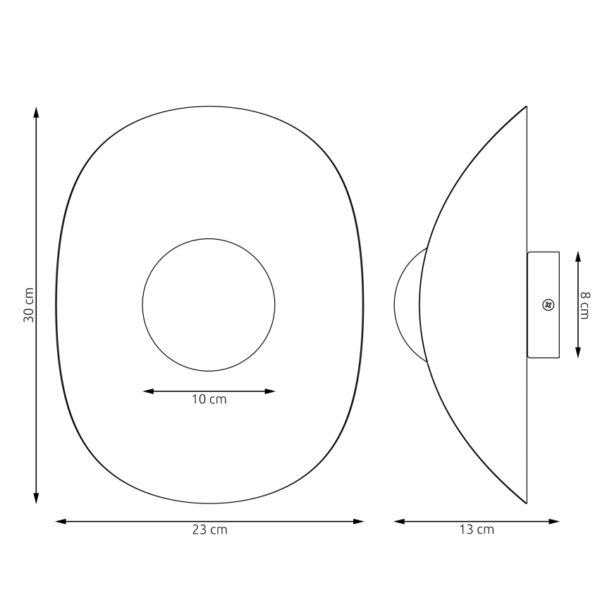 Sienas gaismeklis FIERO 1xG9/8W/230V pelēks