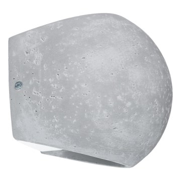 Sienas gaismeklis GLOBE 2xG9/8W/230V betons/pelēks