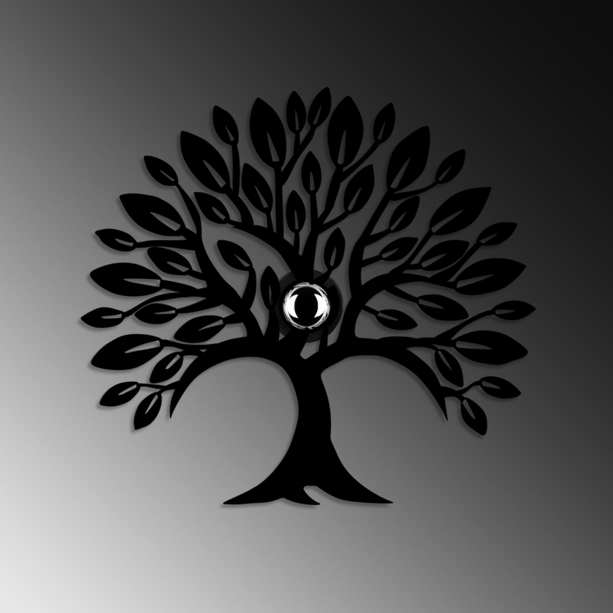 Sienas gaismeklis HEART TREE 1xE27/40W/230V melns