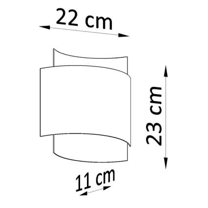 Sienas gaismeklis IMPACT 1xG9/40W/230V melns