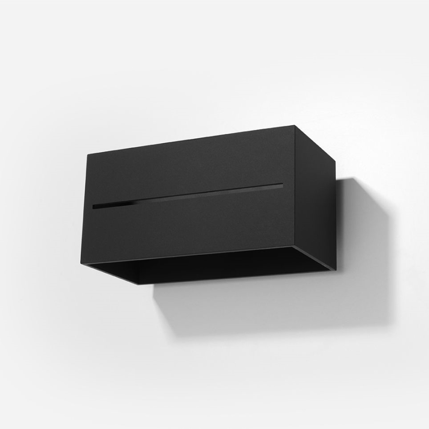 Sienas gaismeklis LOBO 2xG9/40W/230V melns
