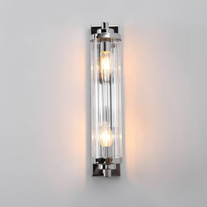 Sienas gaismeklis LORENZO 2xE14/40W/230V spīdīgi hromēts