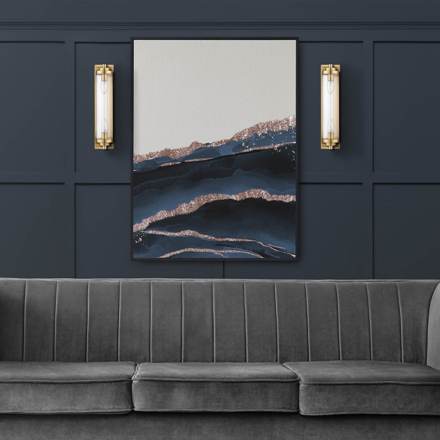 Sienas gaismeklis LORENZO 2xE14/40W/230V zelta