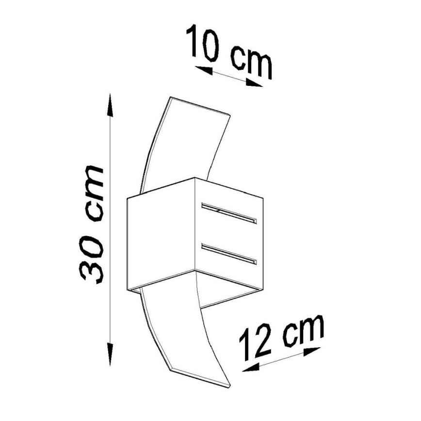 Sienas gaismeklis LORETO 1xG9/40W/230V pelēka