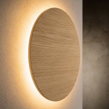 Sienas gaismeklis LUNA 4xG9/8W/230V Ø 40 cm ozols