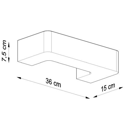 Sienas gaismeklis MAGNET 1xE27/60W/230V balts