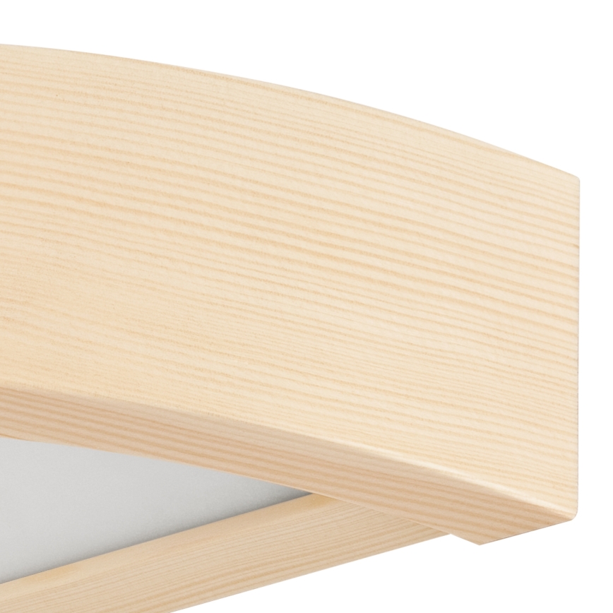 Sienas gaismeklis NATURAL 1xE27/60W/230V priede/bēša