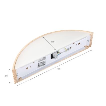 Sienas gaismeklis NATURAL MODERN 1xE27/15W/230V priede