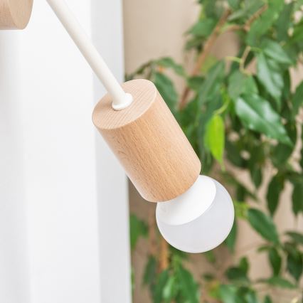 Sienas gaismeklis OXFORD, 1xE27/15W/230V, priede/krēmkrāsa